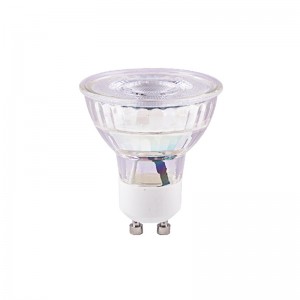Lâmpada de copo LED de vidro de ângulo estreito de 36 graus