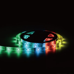 Luzes de tira LED inteligentes RGB decorativas flexíveis