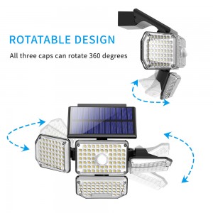 SWL6515 Solarpanel-Wandleuchte mit PIR-Sensor