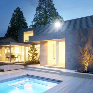 Luz de inundación LED de diseño delgado impermeable al aire libre