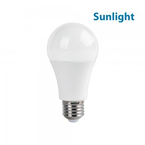 Lampadina a LED per luce solare in alluminio con rivestimento in plastica