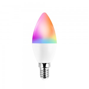 Bombilla inteligente LED que cambia de color RGB CCT