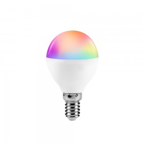 Bombilla inteligente LED que cambia de color RGB CCT