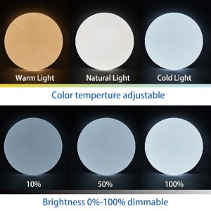 RGB CCT عكس الضوء أضواء LED السقف الذكية